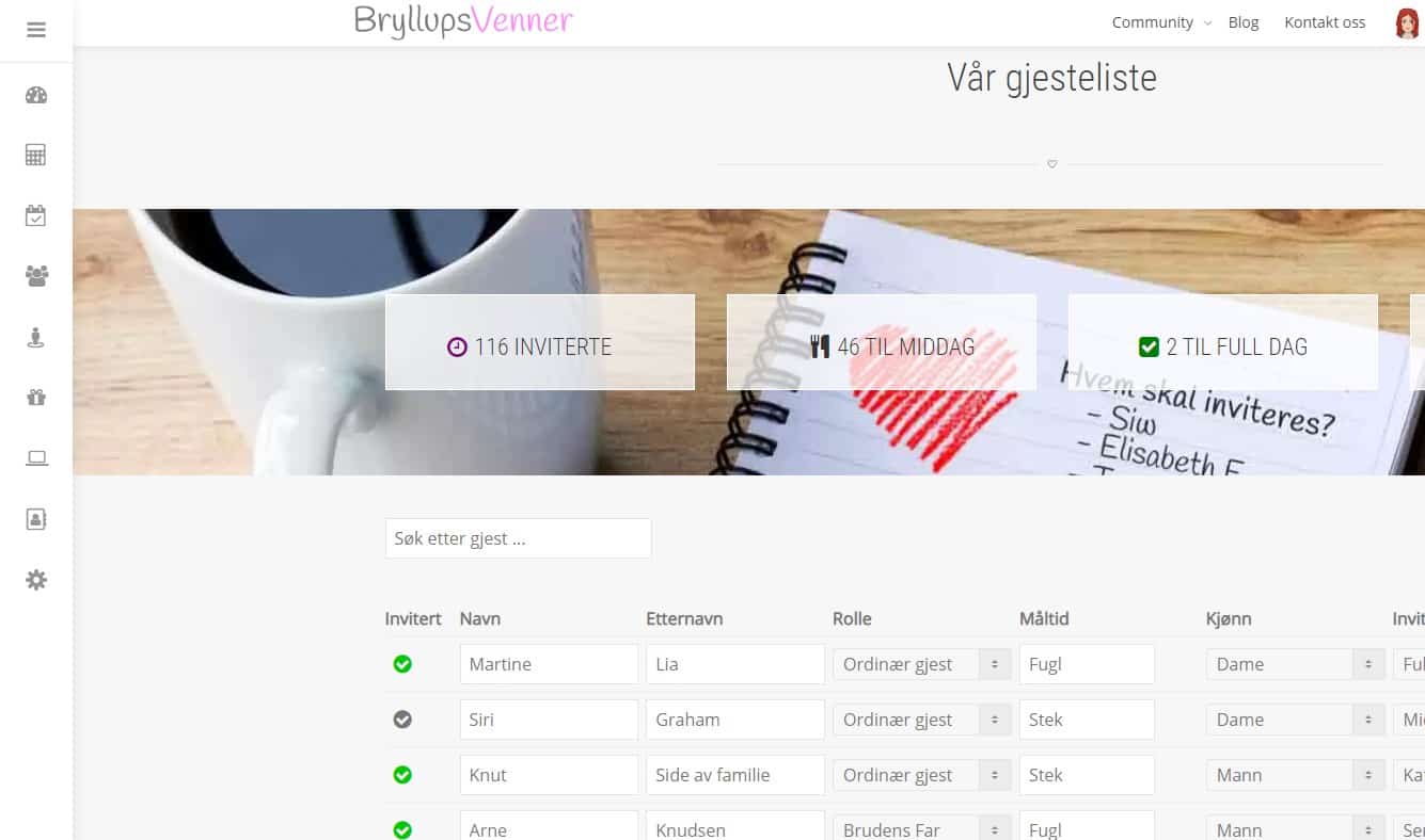 Bryllup - Tips til å planlegge bryllupet på nett