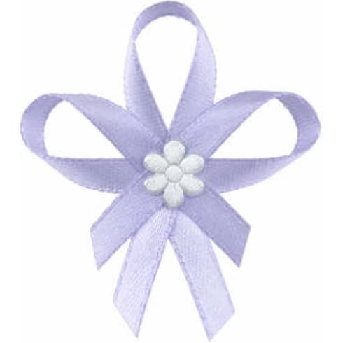 Pyntesløyfer med blomst - 25 stk - Lavendel | bilde 1