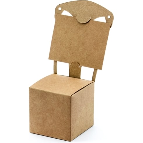 10 stk - Bordkortholder - Esker utformet som stoler - Kartong | bilde 1