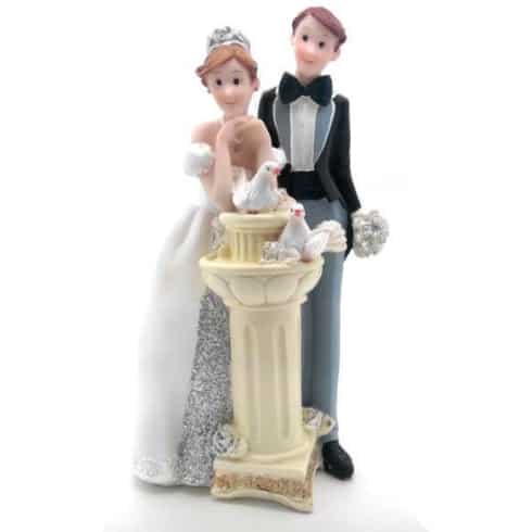 Kakebord-dekorasjon - av et koselig og lykkelig par | bilde 1