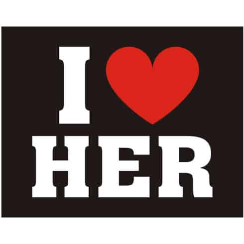 Stickers - I LOVE HER | bilde 2