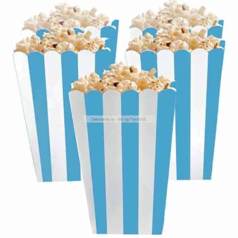 Candy Buffet - Popcorn Bokser - 5 stk - Lysblå | bilde 1