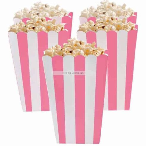 Candy Buffet - Popcorn Bokser - 5 stk - Rosa | bilde 1