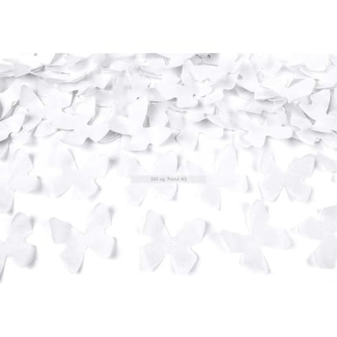 Konfettikanon - Skyter Hvite Sommerfugler - 60cm lengde | bilde 3