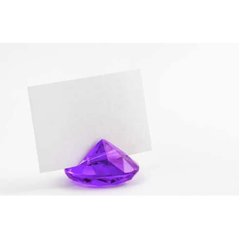 Bordkortholder - Diamant - Lilla Plumme - 10 stk | bilde 1