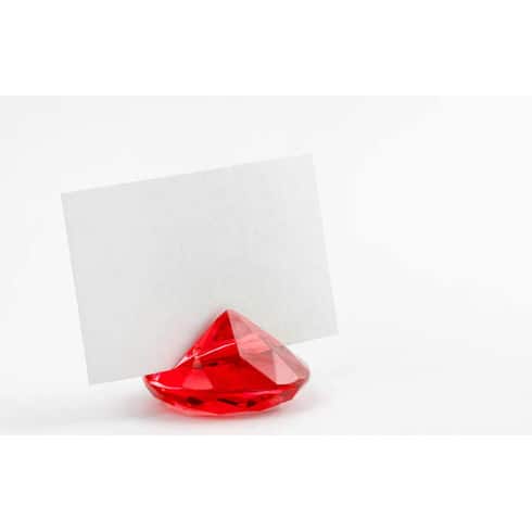 Bordkortholder - Diamant - Rød - 10 stk | bilde 1