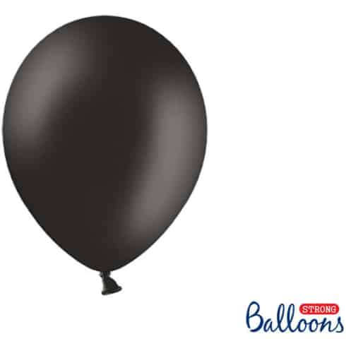Ballonger - 27cm - Pastell Sort - 10 stk | bilde 1