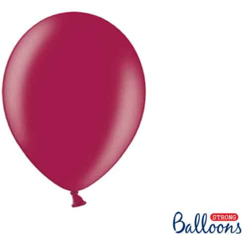 Ballonger - 27cm - Metallic - Rødbrun - 10 stk | bilde 1