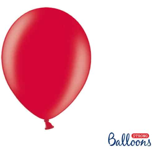 Ballonger - 27cm - Metallic - Rød - 10 stk | bilde 1