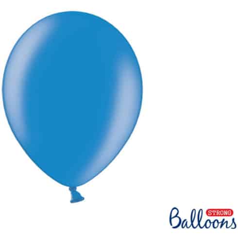 Ballonger - 27cm - Metallic - Kornblomstblå - 10 stk | bilde 1