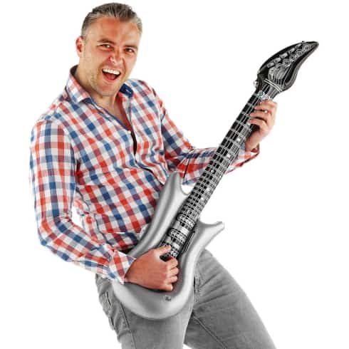 Oppblåsbar Gitar - Sølv - 100 cm | bilde 1