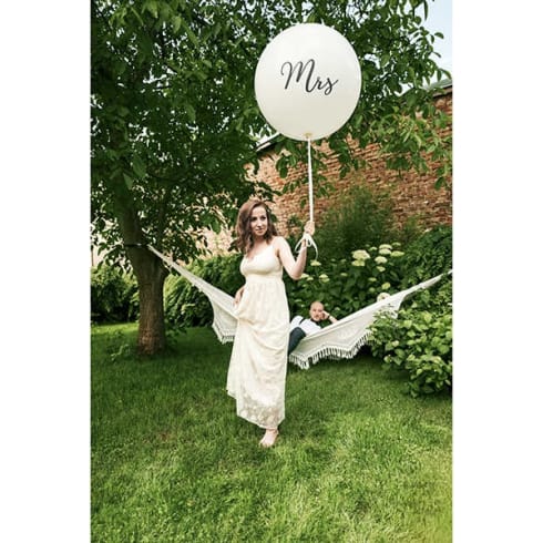 Megaballong - 1 meter - Mrs - Hvit | bilde 2