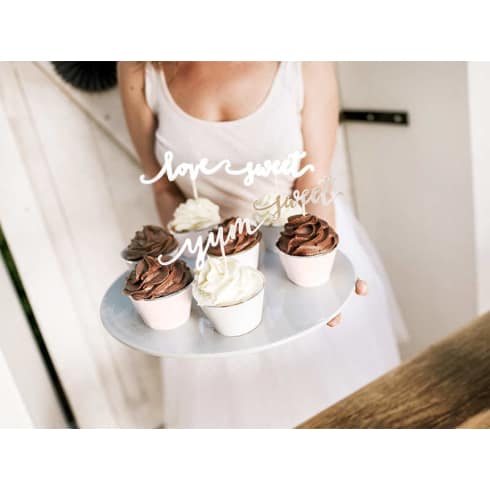 Cupcake Wrappers - Elegant Bliss Gull Metallic - 6 stk | bilde 4