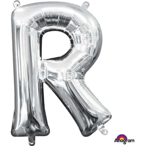 Folieballong - R - Sølv - 22 x 33cm | bilde 1