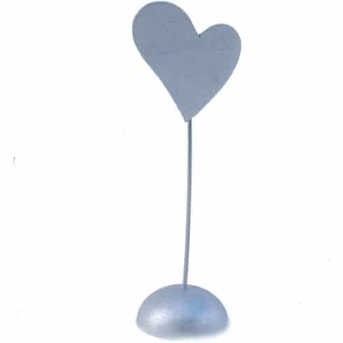 Bordkortholder - Hjerte i Sølv med magnet - 8pk | bilde 1