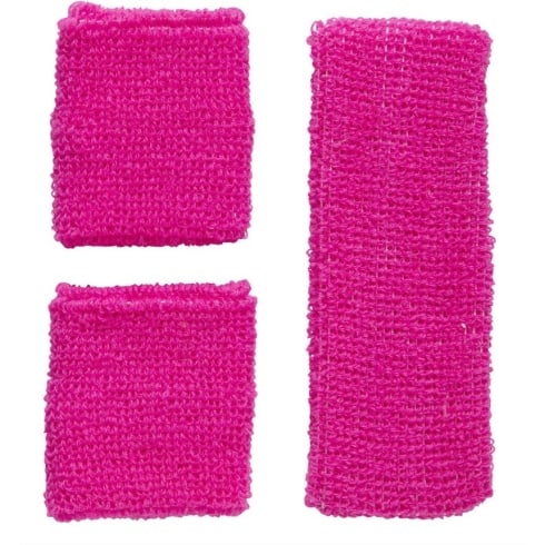 Neon Rosa svettebånd - 3 stk | bilde 1
