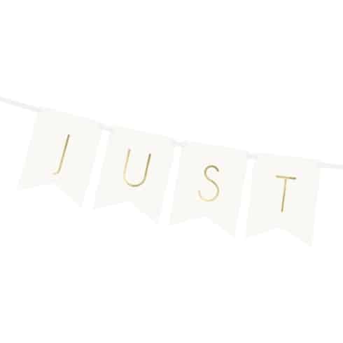 Just Married - Banner - 15 x 155 cm - Hvit | bilde 1