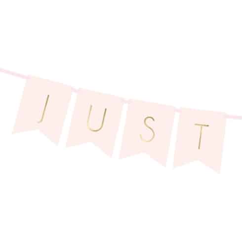 Just Married - Banner - 15 x 155 cm - Lys rosa | bilde 4